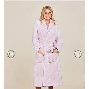 Barefoot Dreams Heathered dusty rose/white Cozychic Women's Robe